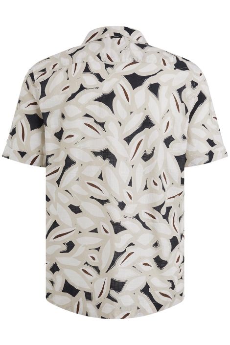 Vanguard short sleeve shirt printed on slub